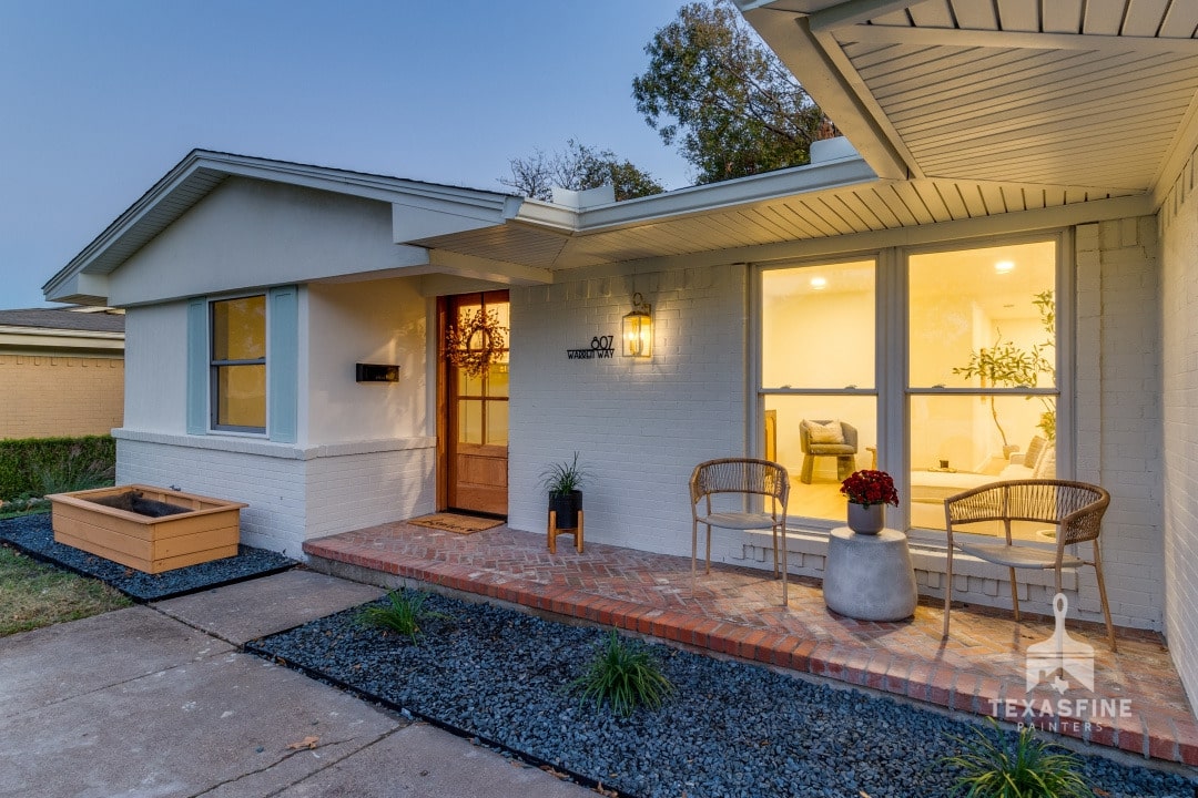 Exterior painting process